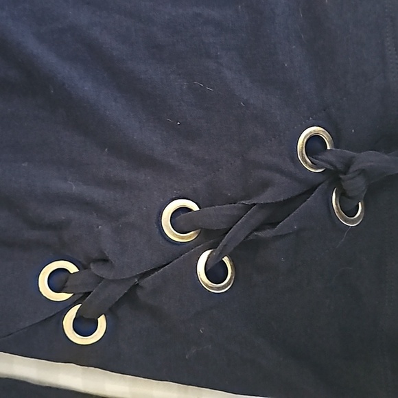 Michael Michael Kors true navy crewneck cotton top - Picture 4 of 5